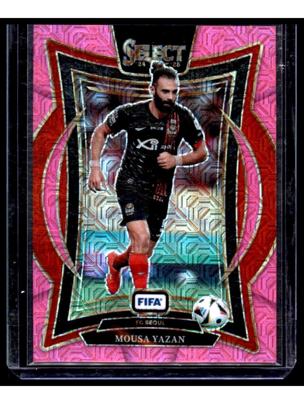 2024-25 Panini Select FIFA Mousa Yazan #54 Pink Mojo #253/299 FC Seoul